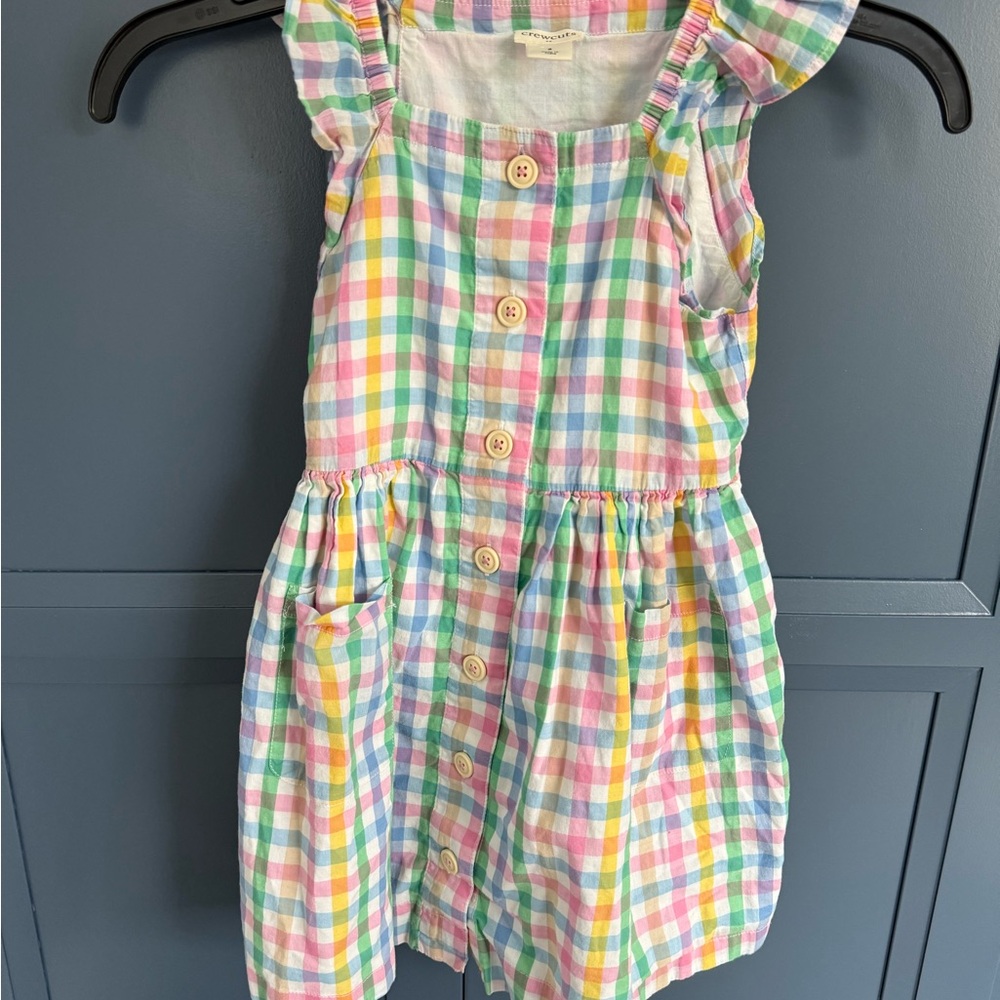 Crewcuts Colorful Checkered Sleeveless Dress